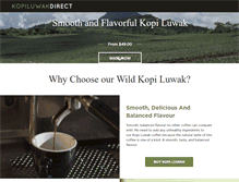 Tablet Screenshot of kopiluwakdirect.com